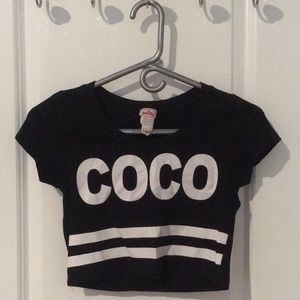 Spandex crop shirt